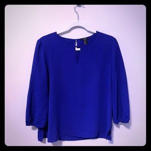 Forever 21 Cropped 3/4 Sleeve Top Size Medium